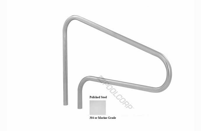 Recommended Pool Stair Rails for Custom Pools and Spas by Greencare.net